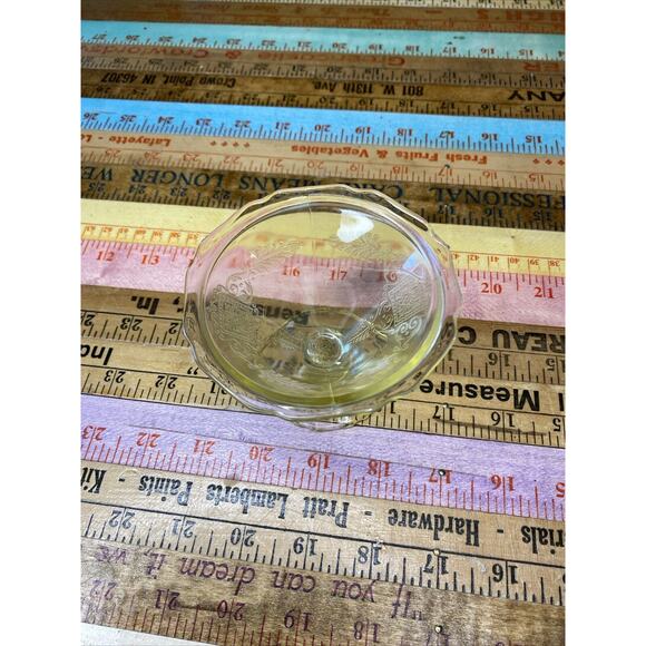 1932 ROXANA YELLOW FOOTED SHERBET HAZEL ATLAS Depression Glass Read - Picture 5 of 12